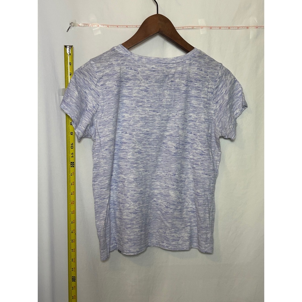 Marc New York Marled Heathered Purple Short Sleeve‎ T-Shirt Top Women's Medium - Picture 2 of 4